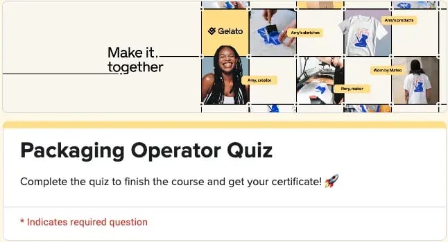 Packaging quiz